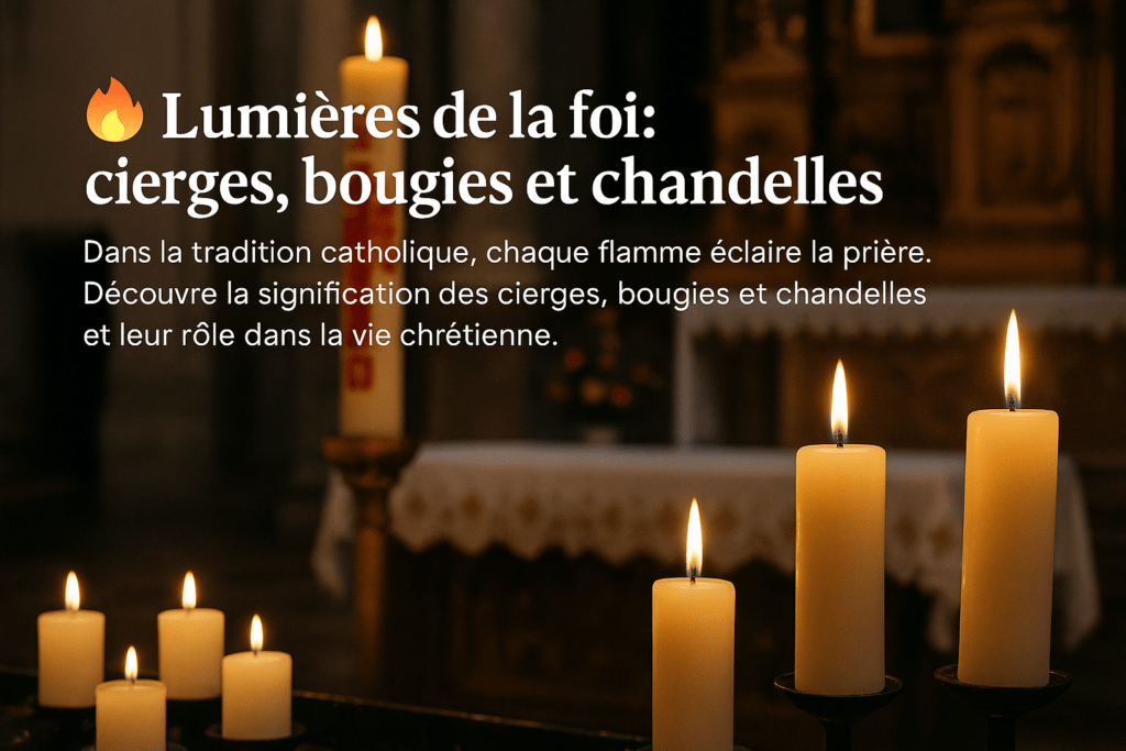 Lumières de la foi comprendre cierges, bougies et chandelles dans la tradition catholique